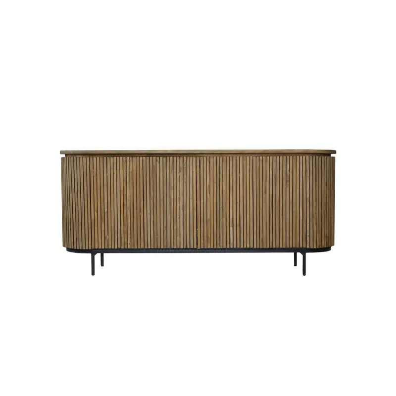 Sideboard Lausanne aus Teakholz 180cm - Braun
