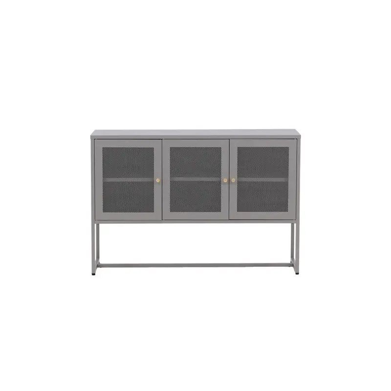 Sideboard Malla aus Metall 120cm - Hellgrau