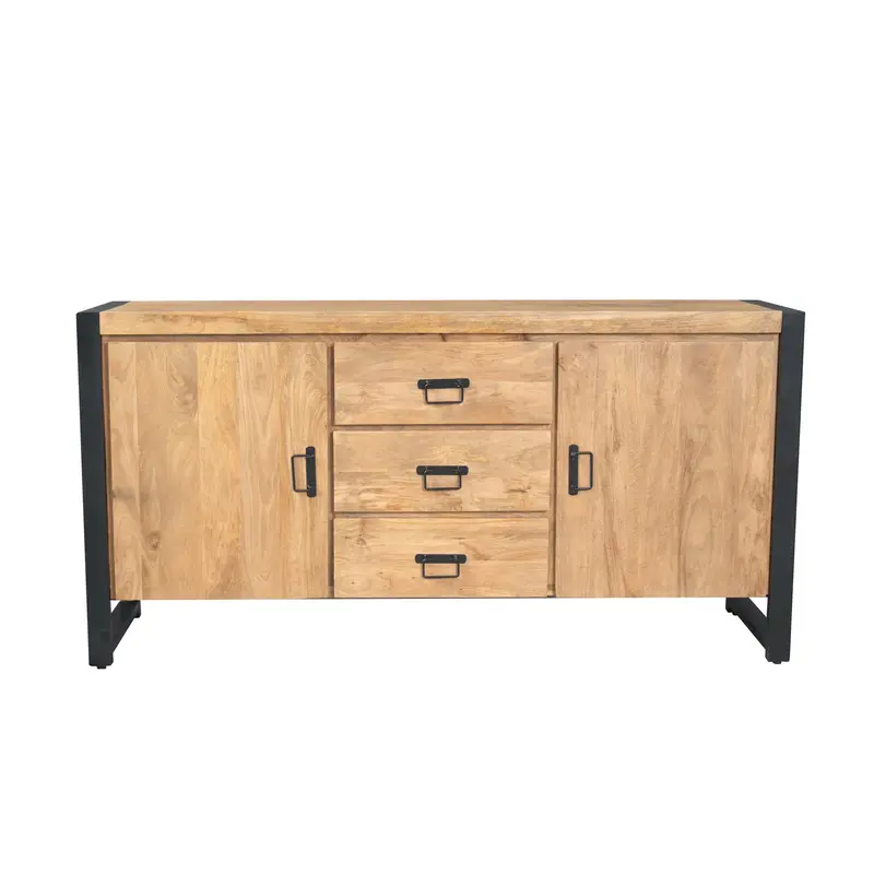 Sideboard – Natürliche Oberfläche, Mangoholz Material, Modernes Design – Britt | Starfurn