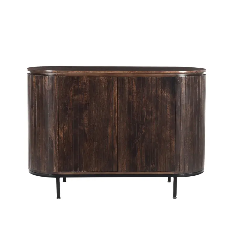 Sideboard Noor aus Mangoholz 115cm - Dunkelbraun