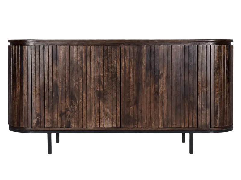 Sideboard Noor aus Mangoholz 170cm - Dunkelbraun