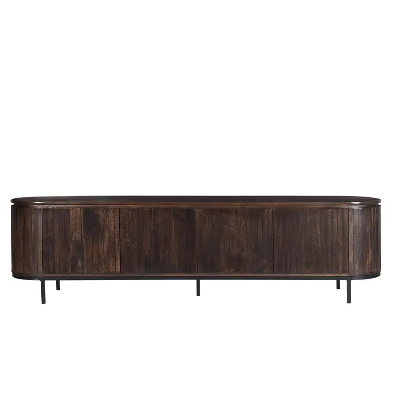 Sideboard Noor aus Mangoholz 210cm - Dunkelbraun