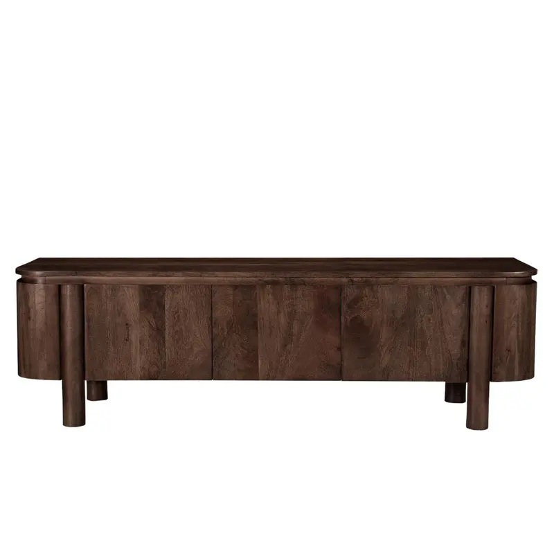 Sideboard Salano aus Mangoholz 170cm - Dunkelbraun