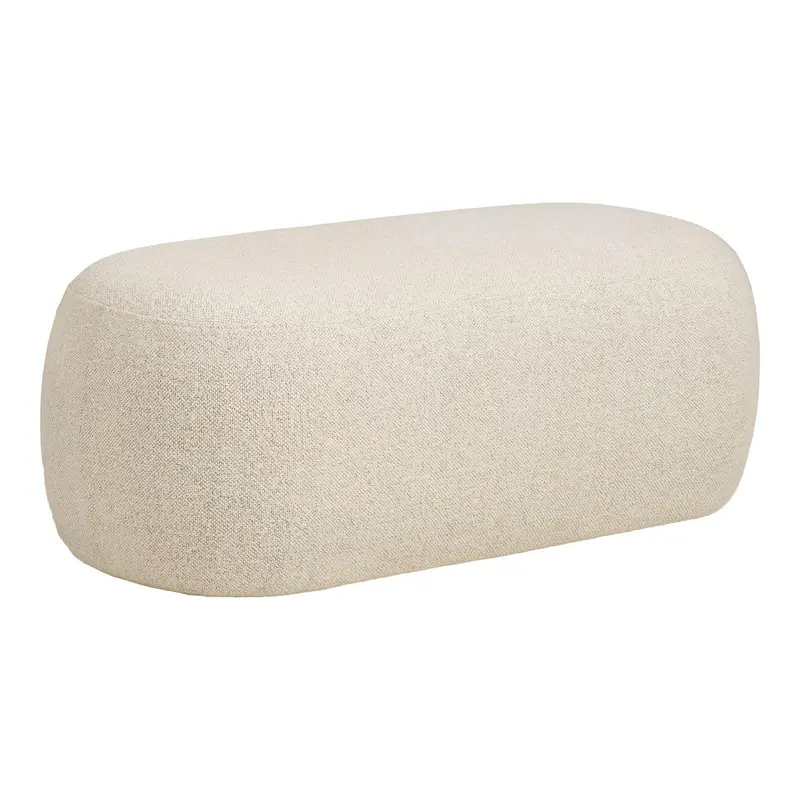 Sitzbank Blossomville 100cm aus Teddy Bouclé - Beige