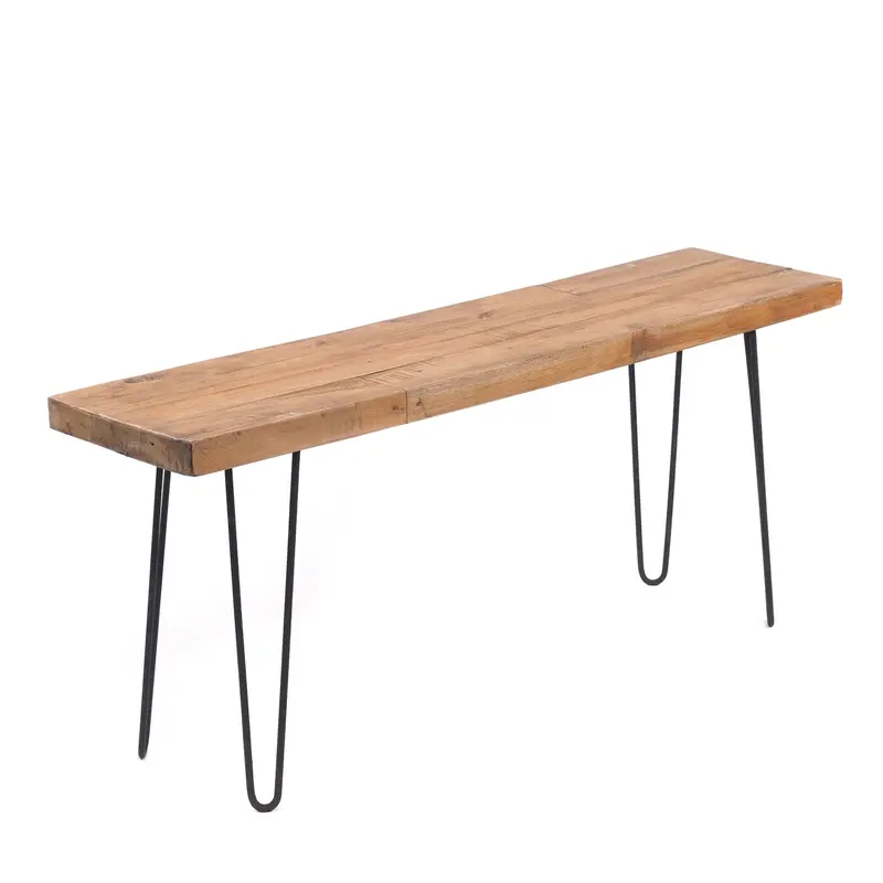 SITZBANK "BOHLE" | 120 cm, Mahagoni, mit Gestell | Beistellbank | Farbe