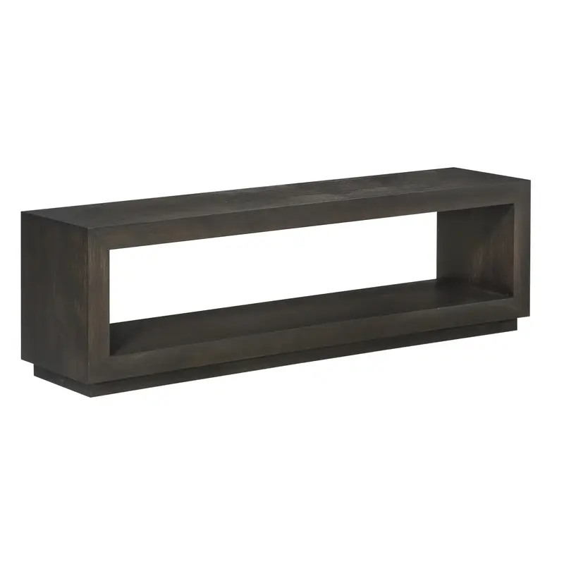 Sitzbank – Massives Akazienholz, Basaltgrauer Farbton, Modernes Design, Gebürstete Oberfläche – Oxford | Modus Furniture International