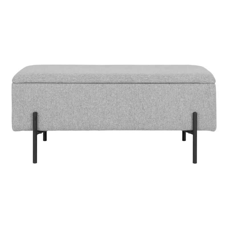 Sitzbank Watford mit Stauraum 95cm - Grau