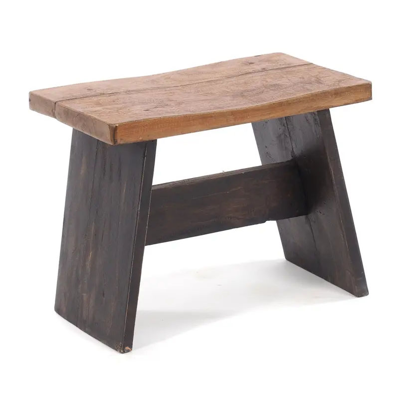 SITZBÄNKCHEN "SCHEMEL 40" | Mahagoni, 31x40x25cm | Fußhocker | Farbe