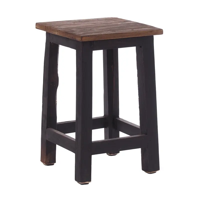 Sitzhocker MADERO | 48x30cm(HxB), Recyclingholz, Holzhocker, Hocker | Farbe