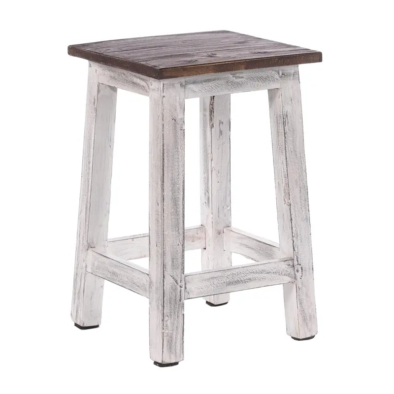 Sitzhocker MADERO | 48x30cm(HxB), Recyclingholz, Holzhocker, Hocker | Farbe