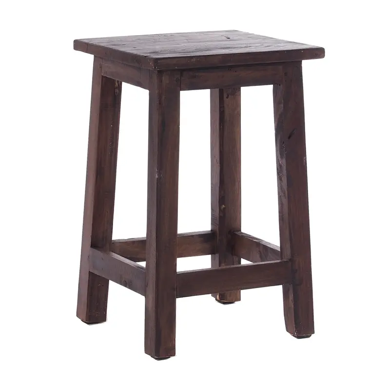 Sitzhocker MADERO | 48x30cm(HxB), Recyclingholz, Holzhocker, Hocker | Farbe