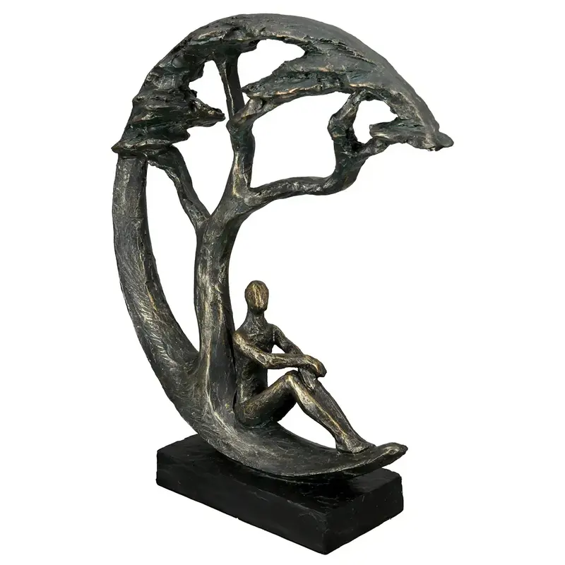 Skulptur – Antikes Finish, Bronzefarbene Oberfläche, Paarmotiv, 32 cm - Daydreamer | Gilde