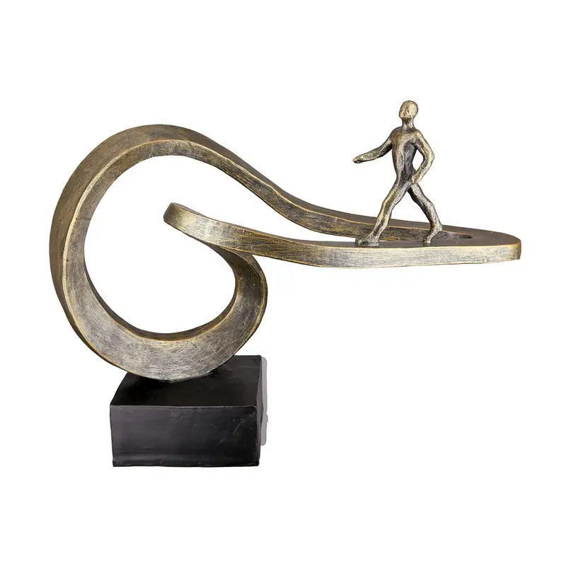 Skulptur – Ausdrucksstarke Form, Antik Finish, Bronze Optik - Path | Gilde