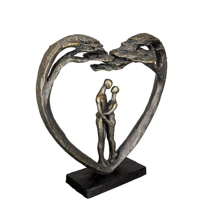 Skulptur – Herz Design, Antik Finish, Bronze Optik - Love Tree | Gilde
