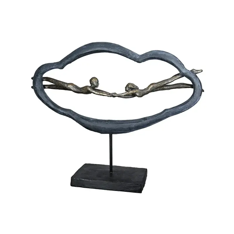 Skulptur – Kunstharz Design, Romantisches Paar, Bronze Optik - Love is in the Air | Gilde