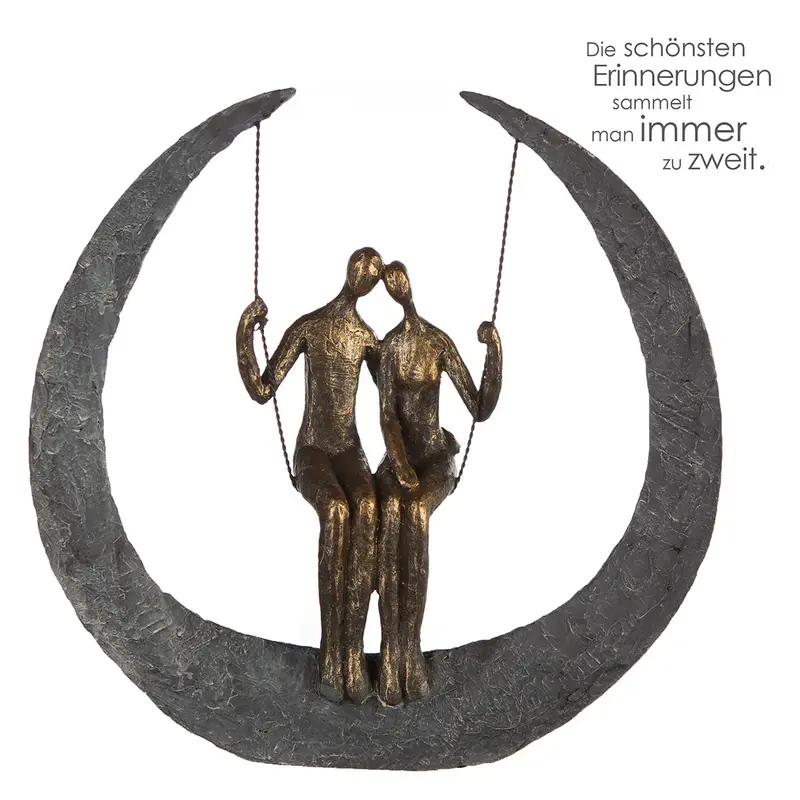 Skulptur – Matte Oberfläche, Strukturierte Form, Romantisches Motiv - Swing | Gilde