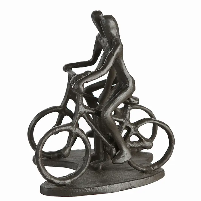 Skulptur – Paarfigur Design, Eisen Material, Fahrradmotiv - Rad Tour | Gilde