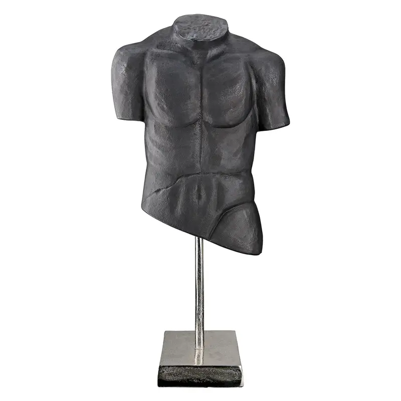 Skulptur – Torso Design, Anatomische Form, Aufgeraute Oberfläche, 55 cm - Torso | Gilde