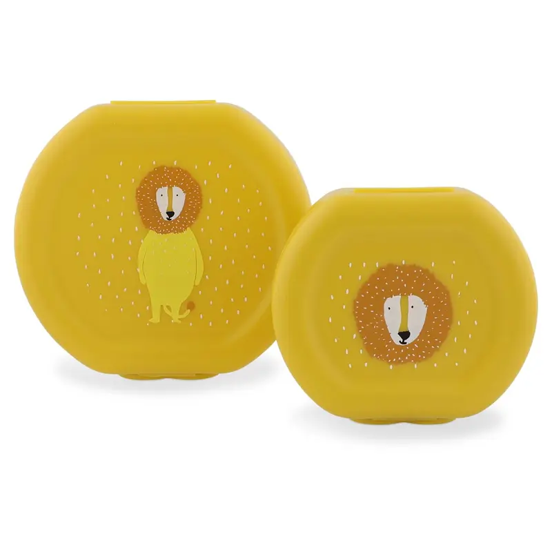Snackbox mit Clip - 2er-Set - Mr. Lion