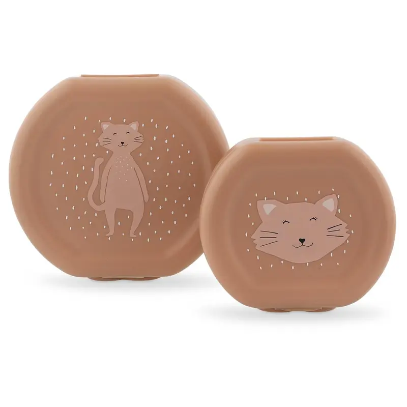 Snackbox mit Clip - 2er-Set - Mrs. Cat