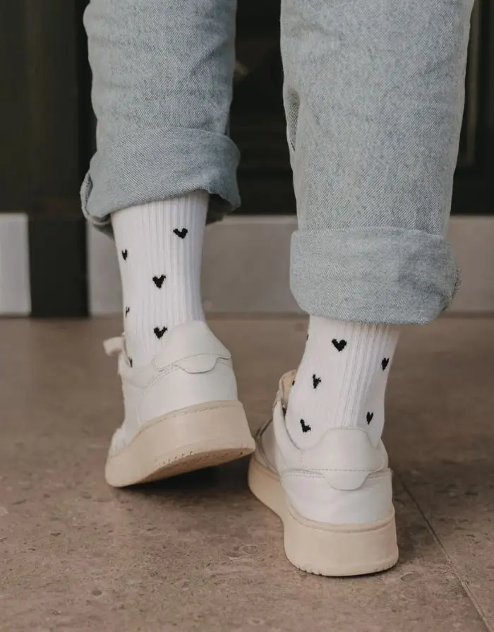 Socken I Allover Herzen Schwarz