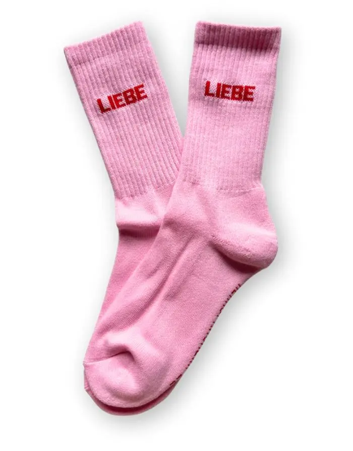 Socken Liebe I Rosa/Rot