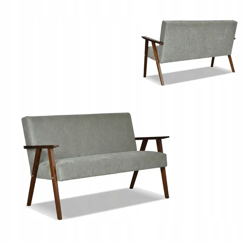Sofa Angel dunkel / grau Samtoptik Ausführung S.2