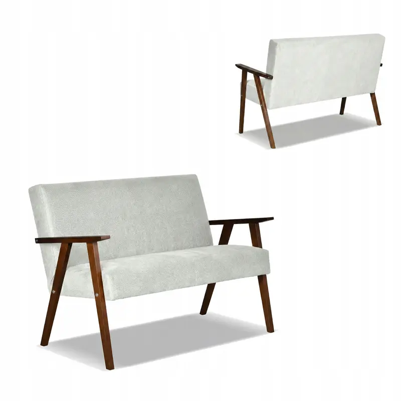 Sofa Angel grau Samtoptik Ausführung S.2