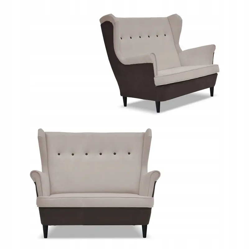 Sofa Ari braun / beige Ausführung S.U.2