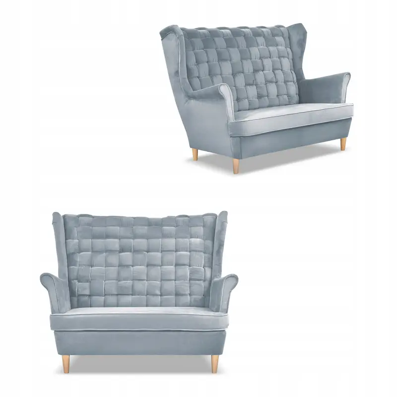 Sofa Carol blau Bonell-Federkern Ausführung S.U.2