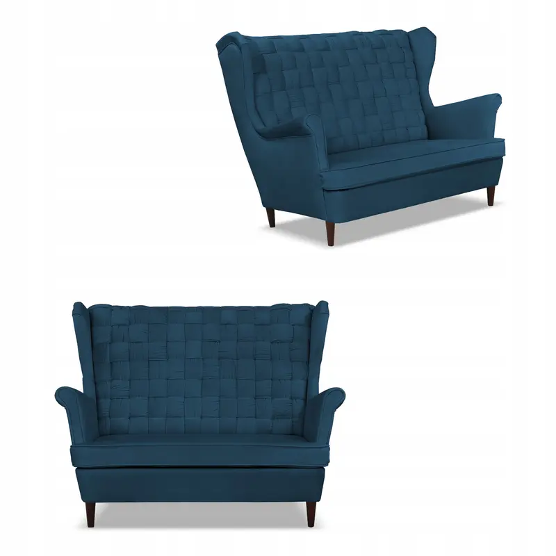 Sofa Carol dunkelblau Bonell-Federkern Ausführung S.U.2