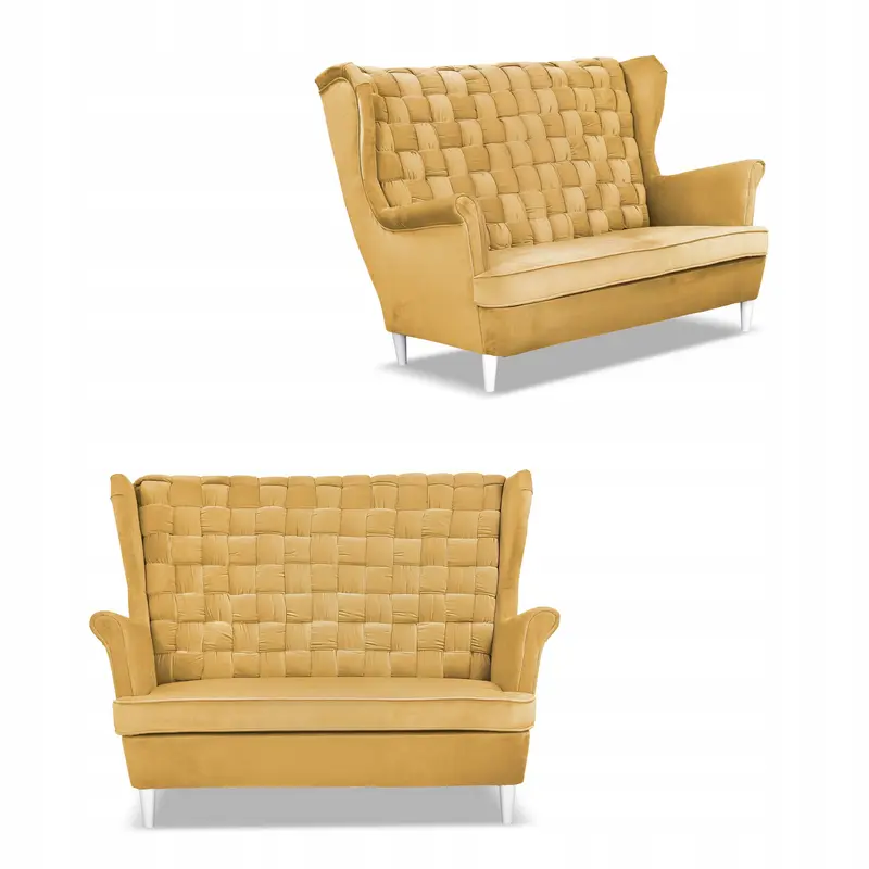 Sofa Carol gelb Bonell-Federkern Ausführung S.U.2
