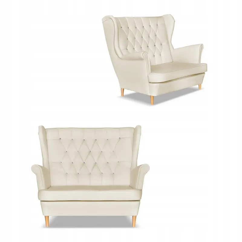 Sofa Gaja beige Kunstleder Ausführung S.U.2