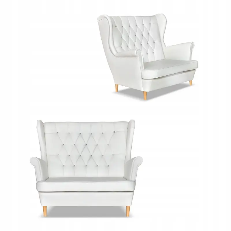 Sofa Gaja weiß Kunstleder Ausführung S.U.2