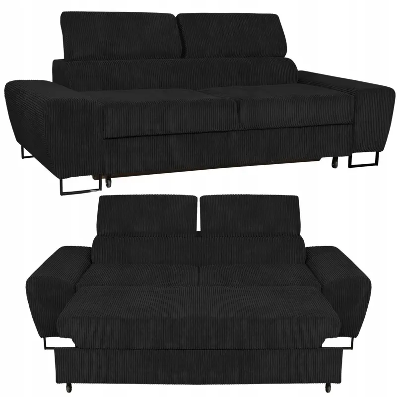 Sofa Savio schwarz Ausführung Sofa Savio Anafi 19