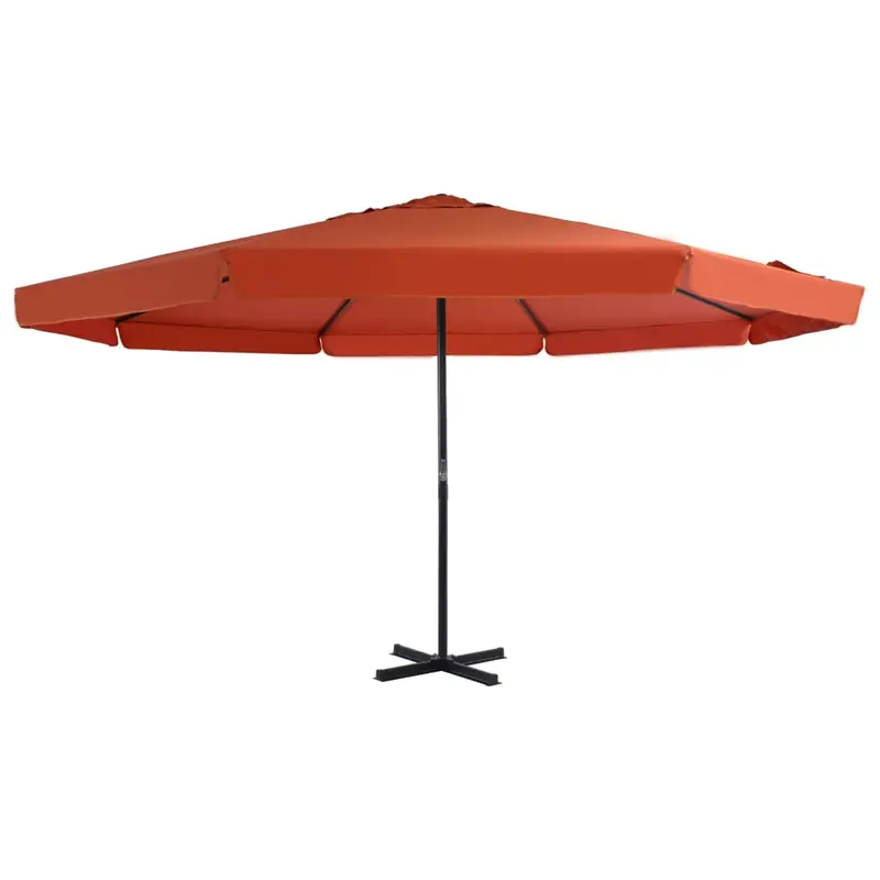 Sonnenschirm Aluminium-Mast 500 cm Terrakotta-Rot