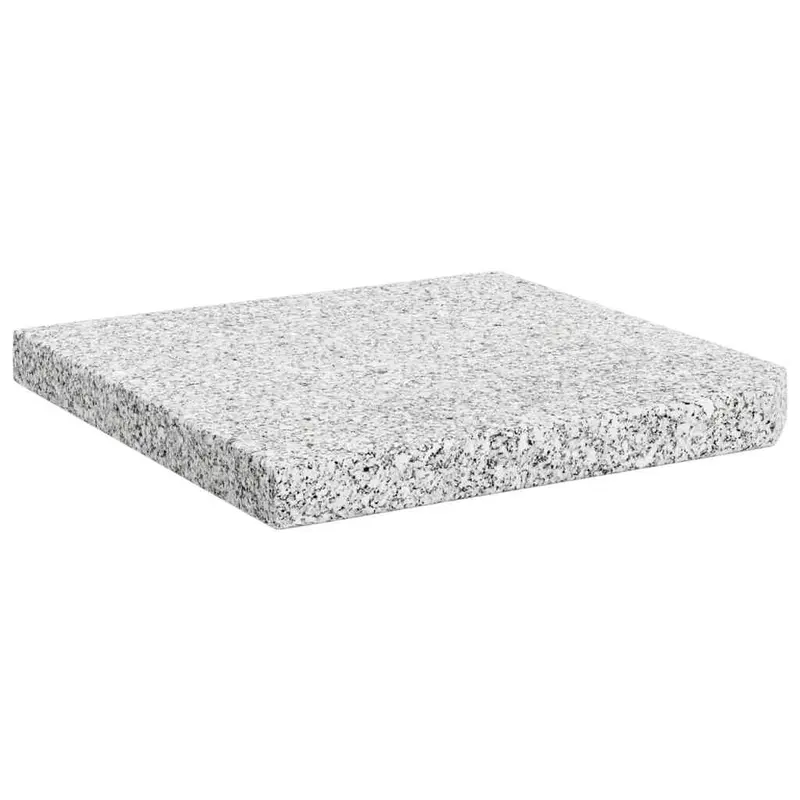 Sonnenschirm-Gewichtsplatte Granit 25 kg Quadratisch Grau