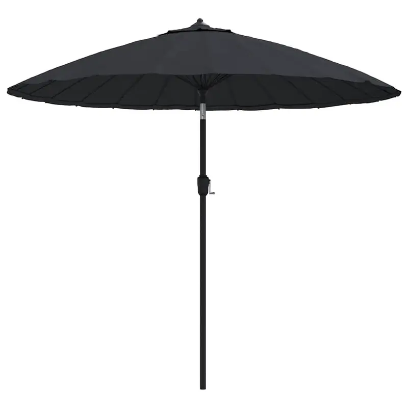 Sonnenschirm mit Aluminium-Mast 270 cm Schwarz