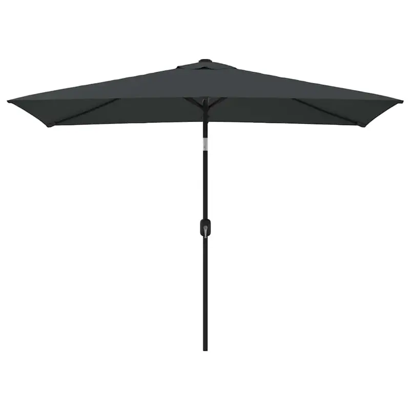 Sonnenschirm mit Metall-Mast 300x200 cm Anthrazit
