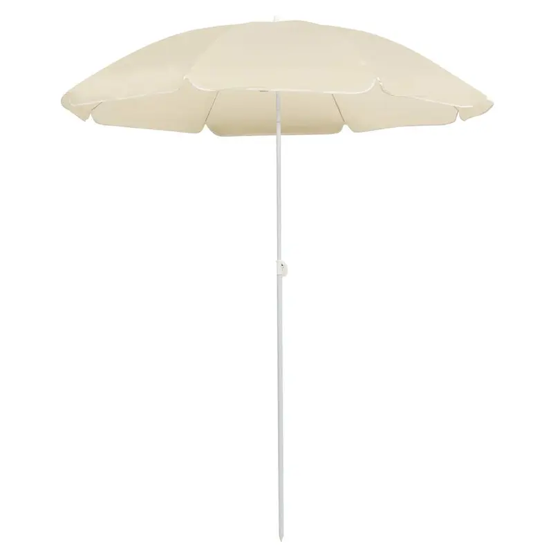 Sonnenschirm mit Stahlmast Sandfarbe 180 cm
