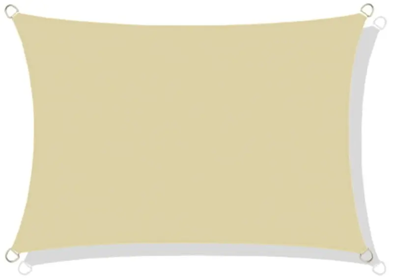 Sonnensegel wasserabweisend Codura 4 x 3 m beige