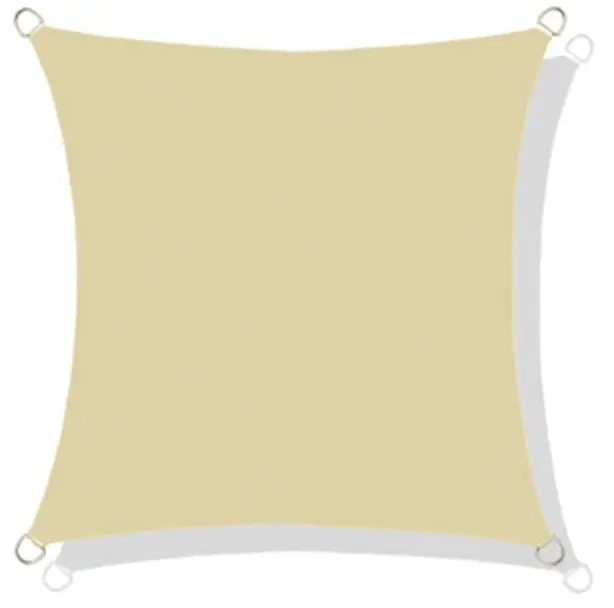 Sonnensegel wasserabweisend Codura 5 x 5 m beige
