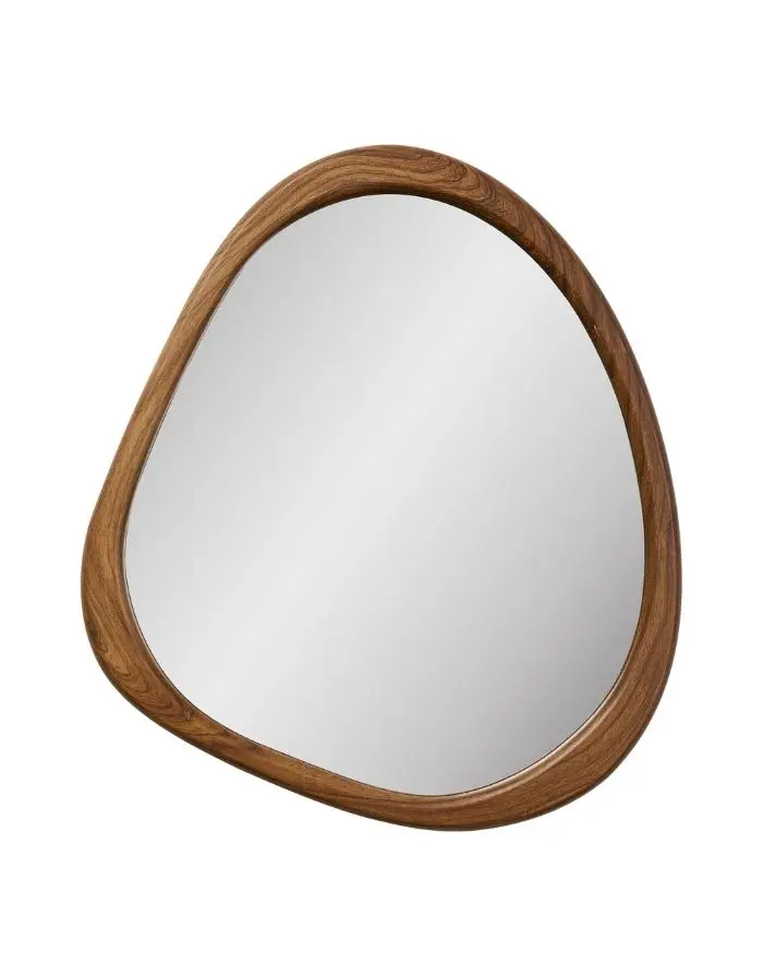 Spiegel Luxon Organic Shape I Wood 44x48cm