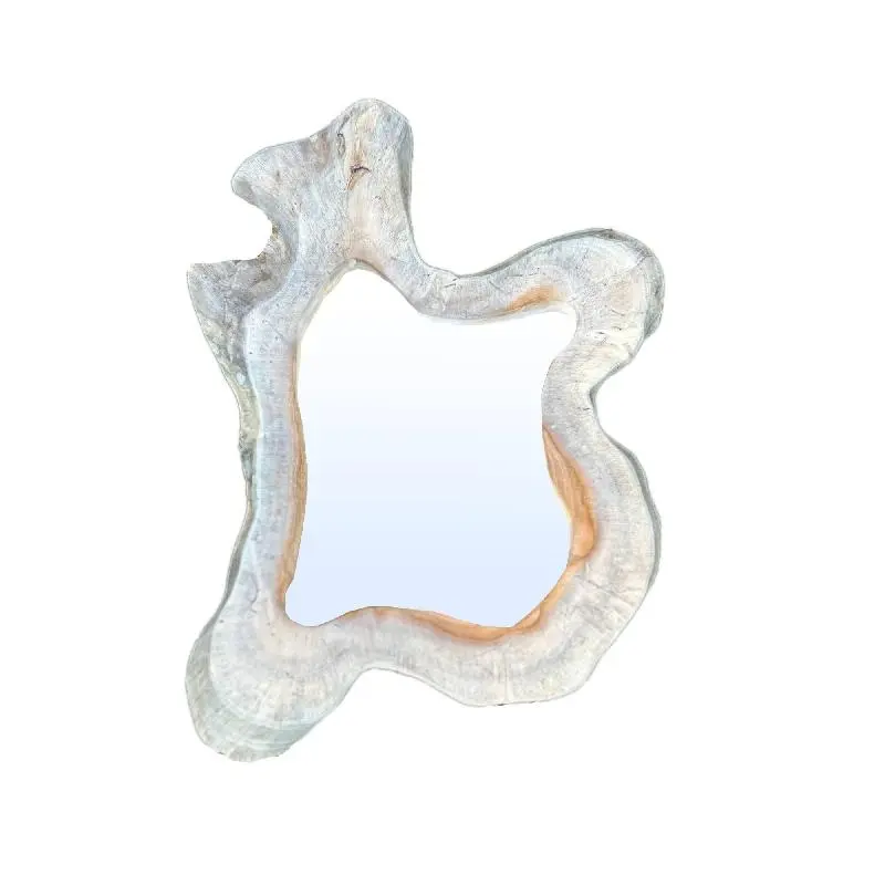 Spiegel – Organisches Design, Unregelmäßige Form, Teakholz Material, Natur – Hyro | PTMD