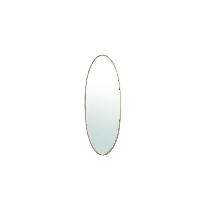 Spiegel – Schlichtes Design, Ovale Form, Stahl Material, Sand, S – Serine | PTMD