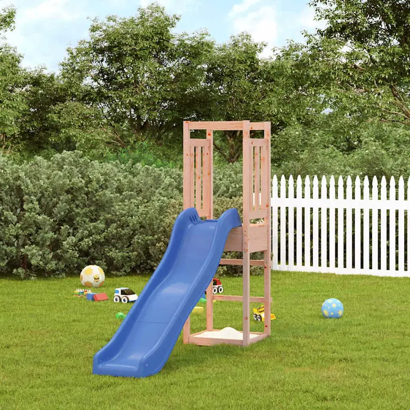 Spielturm Massivholz Douglasie mit Rutsche, Sandkasten 53 x 189 x 169 cm (B x T x H)