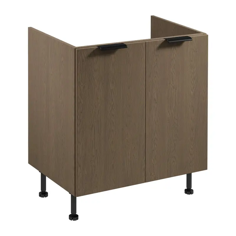 Spülenschrank – Livaro – D80Z Dunkle Eiche