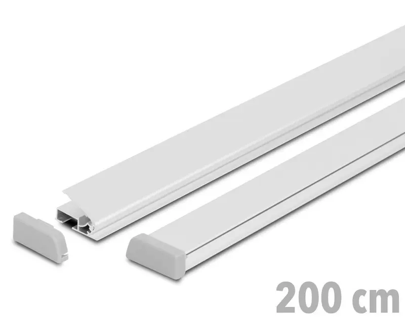 Standard-Plakatleisten silberfarben | 40 bis 200 cm