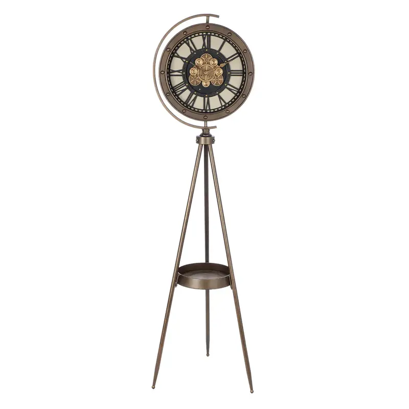 Standuhr – Kupferne Antikoptik, Metallfinish, Schwarze Akzente, 163 cm - Heritage | Gilde