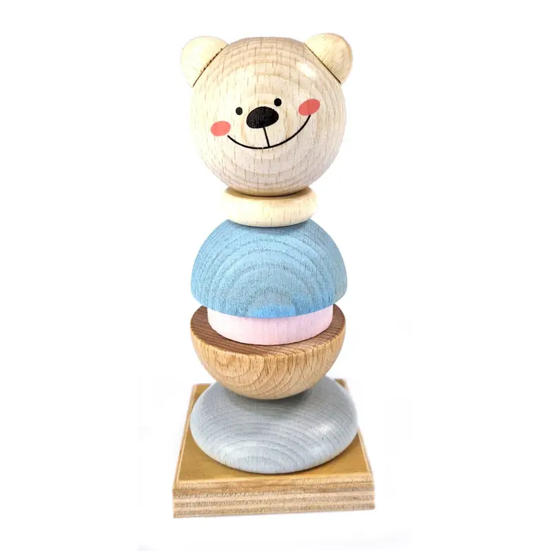 Stapelspiel "Bär", farbig, 14 cm